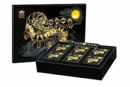 Hộp 6 Bánh Trung Thu Trăng Vàng BLACK&GOLD Kim Cương 160G + Trà – 2023