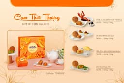 Bánh Trung Thu KIDO's Bakery - Hộp 4 bánh Cam Thời Thượng 180g/bánh
