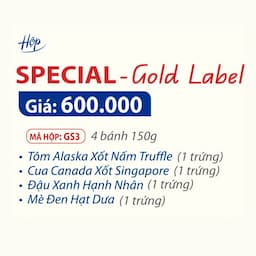 Bánh Trung Thu KIDO's Bakery - Quà Biếu Cao Cấp SPECIAL Gold Label 