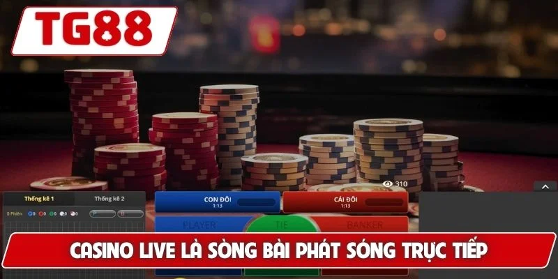 Trải Nghiệm Casino Live Dealer Chân Thực Tại Nhà Cái TG88 5 Casino Live là sòng bài phát sóng trực tiếp