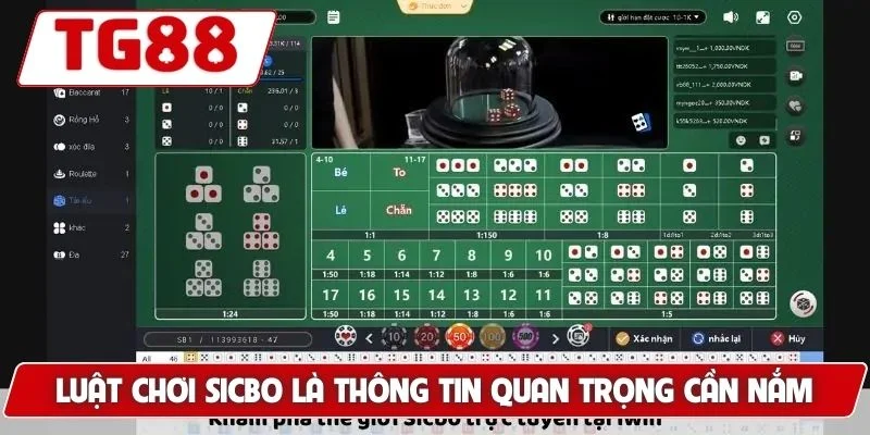 Luật chơi sicbo là thông tin quan trọng cần nắm chắc