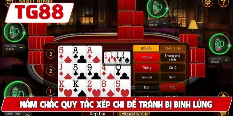 Nắm chắc quy tắc xếp chi để tránh bị binh lủng