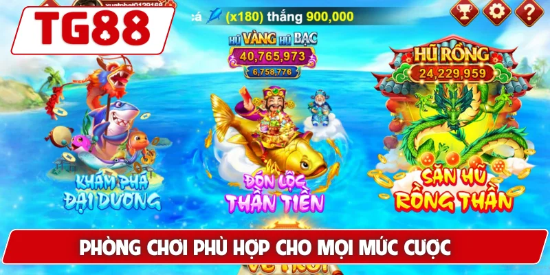Phòng chơi phù hợp cho mọi mức cược